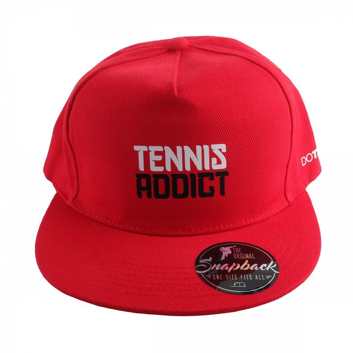 Tennis Addict Promo Snapback Cap Red